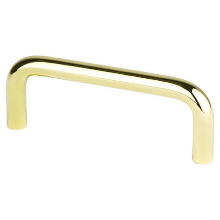 Berenson 3 in. CC Zurich Wire Pull with Polished Brass 6153-203-P